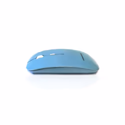 Accuratus Image RF - Wireless RF 2.4Ghz Sleek Slim Glossy Finish Optical Mouse with Nano Receiver - Light Blue