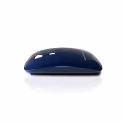 Accuratus Image RF - Wireless RF 2.4Ghz Sleek Slim Glossy Finish Optical Mouse with Nano Receiver - Dark Blue