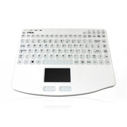Accuratus AccuMed 540 RF - RF 2.4GHz Wireless & Rechargeable Mini Sealed IP67 Antibacterial Clinical / Medical Keyboard with Touchpad