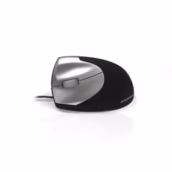 Accuratus MOU-UPRIGHT2LEFT USB 1600DPI Left-hand Black, Silver mice