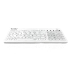 Accuratus KYB-ACCU-GLASSUK QWERTY UK English White keyboard