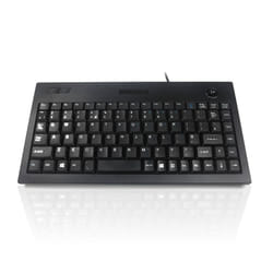 Accuratus 5005 - Professional Wired Mini Size Keyboard with Optical Trackball and Left / Right Mouse Buttons - PS/2
