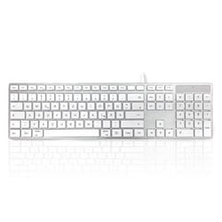 Accuratus KYBAC301-UMAC-GR keyboard Home USB QWERTZ German White