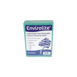 EcoTech ELF50G Envirolite Folded Cleaning Cloth, Large, Green (pack of 50)