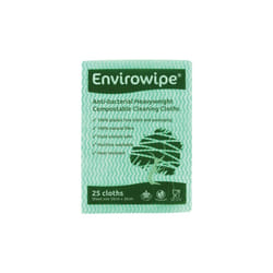 Envirowipe Folded Cloths, Compostable, Blue (PK-25)