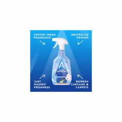 Fabric Refresher Spray for Freshening Clothes, Curtains, Carpets and Fabrics, Cotton Fresh Scent, 3 x 750ml