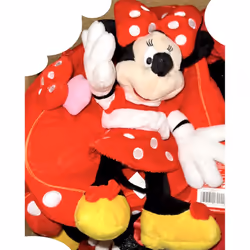 Red Minnie Mouse Plush Backpack - Disney Minnie Plush Backpack