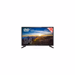 Cello 24" inch ZSF0242 LED TV/DVD HD Ready and Built In Satellite 2020 Model Made In The UK (New 2020 Model),Black