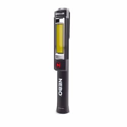 NEBO Big Larry 2, Hand flashlight, Stainless steel, Aluminium, COB LED, 20 h, 500 lm