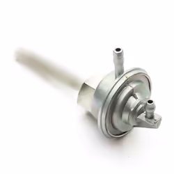 Vacuum Fuel Pump Cock Petcock Silver Fits BTM 50cc QT7 Chinese Scooter