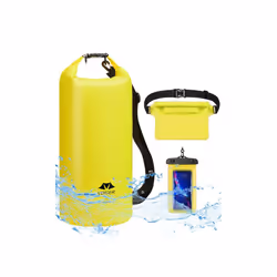 Waterproof Dry Bag Large Storage Sack 20L & Phone Pouch & Bum Bag Canoeing