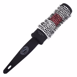 Ceramic Radial Hairbrush by Finelines - Medium Round Barrel Hair Brush - Eliminates Frizz and Flyaway Hairs - Protects Hair f ...