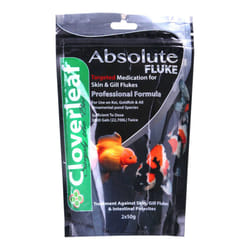 Cloverleaf Absolute Fluke 50g 100g Parasite Treatment Skin Gill Flukes Pond Fish - 2x 50g