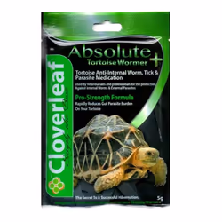 Cloverleaf Absolute Tortoise Wormer + 5g Parasite Pro Strength Treatment