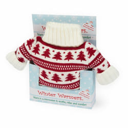 Warmies Microwavable Red White Christmas Jumper Winter Warmer