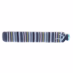 Extra Long Purple Stripes Knitted Hot Water Bottle 2L