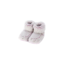 Warmies Slipper Boots Pink Marshmallow Microwaveable Fluffy Adult UK Size 3-7