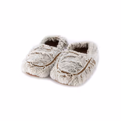 Warmies Marshmallow Beige Microwavable Lavender Scented Slippers