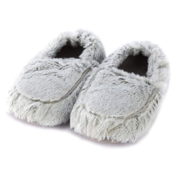 Warmies Heatable Slippers Grey Marshmallow Microwaveable Warm Adult UK 3-8