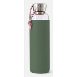 black+blum GR-WB-M010 drinking bottle Daily usage 0.6 ml Glass, Nylon, Polypropylene (PP), Silicone, Stainless steel Olive