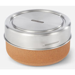 black+blum GR-LB-L014 lunch box Lunch container 0.75 L Glass, Polypropylene (PP), Silicone, Stainless steel, Wood Almond 1 pc(s)