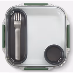 black+blum BAO-BA005 lunch box Lunch container 1 L Silicone, Stainless steel Stainless steel, Turquoise 1 pc(s)