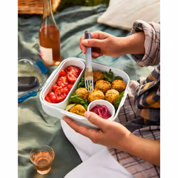 black+blum BAO-BA005 lunch box Lunch container 1 L Silicone, Stainless steel Stainless steel, Turquoise 1 pc(s) - Additional view 4