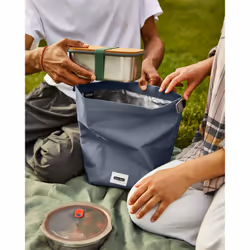 black+blum LBB015 lunch box Lunch bag 6.7 L Iron, Polyethylene terephthalate (PET), Polyethylene-vinyl acetate (PEVA), Polypropylene (PP) Grey, Slate colour 1 pc(s)