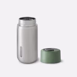 black+blum TC-SS010 drinking bottle Hiking 340 ml Nylon, Polyoxymethylene (POM), Polypropylene (PP), Silicone, Stainless steel Olive