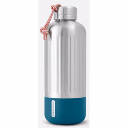 black+blum BAM-EIWB-L005, 0.85 L, Silver, Turquoise, Nylon, Silicone, Stainless steel, 12 h, 24 h, Camping, Daily usage, Spor ...