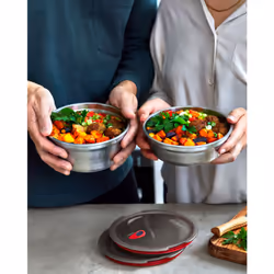 black+blum FBSS-BL-L017-EN food storage container Round Bowl 0.95 L Stainless steel 2 pc(s)