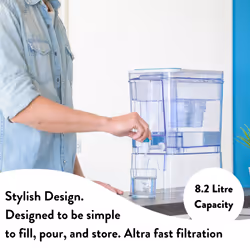 Perfect Pour Water Filter Dispenser, 8.2L with 6 x Evolve+ Filters