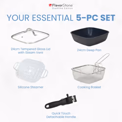 Flavorstone Diamond - Flavorstone Diamond The Pan That Can - 5 Piece Set