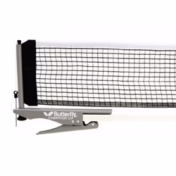 Butterfly Economy Table Tennis Clip Net & Post Set - 6ft Nylon - String Tension