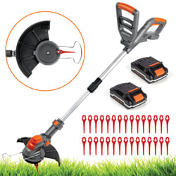 Terratek 20V Cordless Grass Strimmer | Lightweight Trimmer with 30 Spare Blades