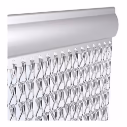 Vermatik Fly Screen 90cm x 210cm Premium Aluminium Metal Curtain Chain