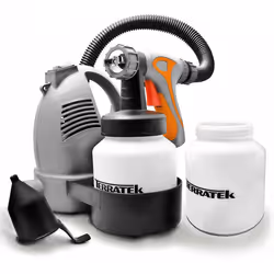 Terratek Paint Sprayer, 650W DIY Electric Spray Gun with 3 Spray Patterns, 2 x 800ml Paint Cups, HVLP Hand Held Spray Gun Sys ...