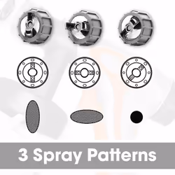 Terratek Paint Sprayer, 650W DIY Electric Spray Gun with 3 Spray Patterns, 2 x 800ml Paint Cups, HVLP Hand Held Spray Gun System, Fence Sprayer