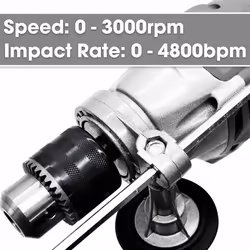Electric Hammer Drill 1050W Powerful Variable Speed Terratek