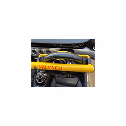 Milenco High Security Steering Wheel Lock + Yellow with Pad and Bag