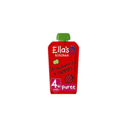 Ella's Kitchen, Stage 1 from 4 Months Organic Apple and Strawberry, 120 g , (Pack of 7)
