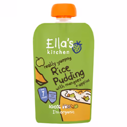 Ella's Kitchen Rice Pudding With Mangoes & Apples 80G
