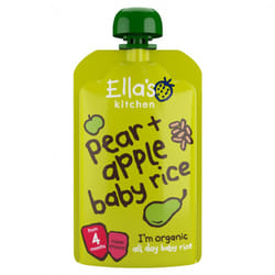 Ella's Kitchen Pears, Apples & Baby Rice 120G