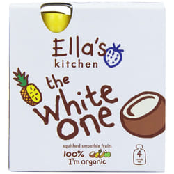 Ellas Kitchen Organic The White One Fruit Smoothie 4x90 g (Pack of 3, Total 12 Pouches)