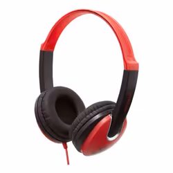Groov-e GV-590-RB, Wired, Music, Headphones, Black, Red
