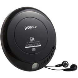 Groov-e Retro Series Personal CD Player with Earphones - Black
