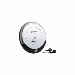 Groov-e Retro Series Personal CD Player with Earphones - Silver (GVPS110)