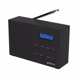 Groov-e GVDR03BK Paris Portable DAB/FM Digital Radio - Black