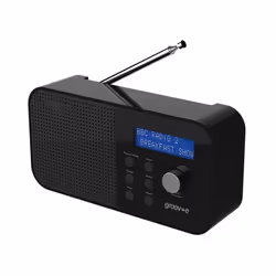 Groov-e GVDR04BK Venice Portable DAB/FM Digital Radio - Black