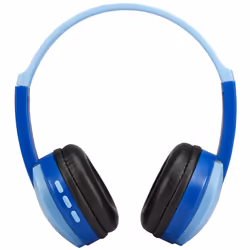 Kidz Wireless Bluetooth DJ Style Headphones - Blue